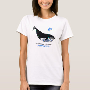Gefährdete Tiere - Cooler Blauwal - Ozeane T-Shirt