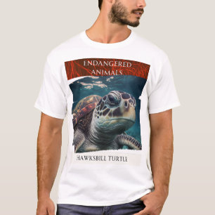 Gefährdete Tiere - Hawksbill Turtle T-Shirt