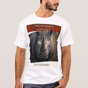 Gefährdete Tiere - Javan Rhino T-Shirt