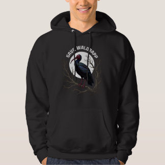 Gefährdete Vögel: Waldrapp oder Kahler Ibis Hoodie
