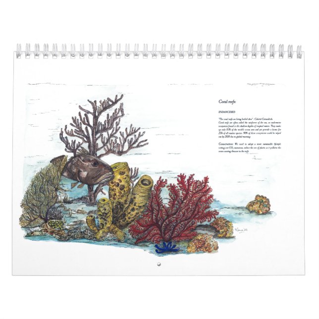 Gefährdete Wildtiersammlung Kalender (Titelbild)