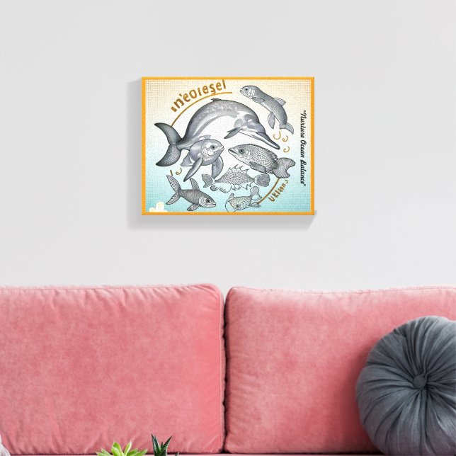 "gefährdeter Ozean" Leinwanddruck (Insitu (Wohnzimmer))