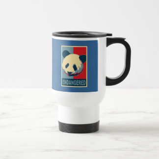 Gefährdeter Panda-Pop-Kunst-Entwurf Reisebecher