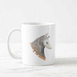 Gefährdeter Tierfreund-Wolfen Wasserfarbenwolf Kaffeetasse