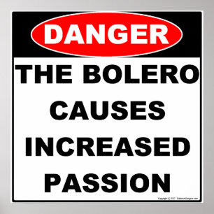 Gefahren des Bolero-Posters Poster