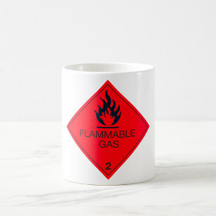 Gefahrenhinweis für das Gefahrenschild "Flammbare  Kaffeetasse