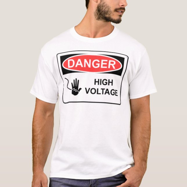 GEFAHRENhochspannung T-Shirt (Vorderseite)