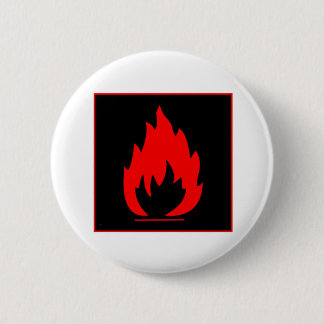 Gefahrenin hohem grade brennbarer button