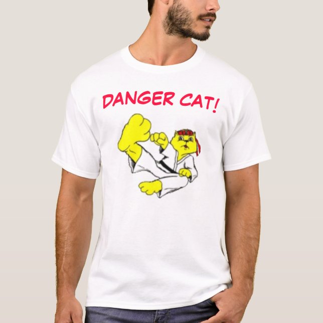 Gefahrenkaratekatze T-Shirt (Vorderseite)