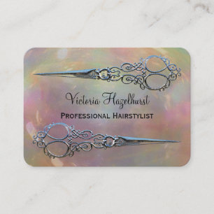 Gefahrenperlen-Doppeltes Scissors berufliches Visitenkarte
