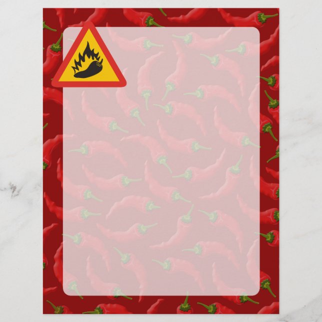 Gefahrenschild für scharfe Pfeffer (Vorderseite)