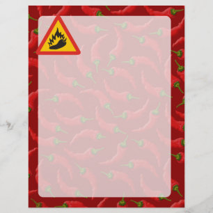 Gefahrenschild für scharfe Pfeffer Flyer