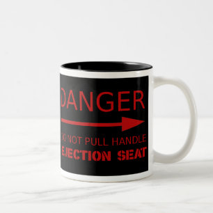 Gefahrenschleudersitz Zweifarbige Tasse