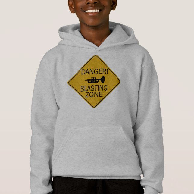 Gefahrensprungzone Hoodie (Vorderseite)