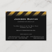 Gefahrenstreifen Chubby Visitenkarten