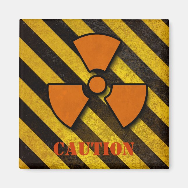 Gefahrenstreifen für das benutzerdefinierte Magnet (Vorne)