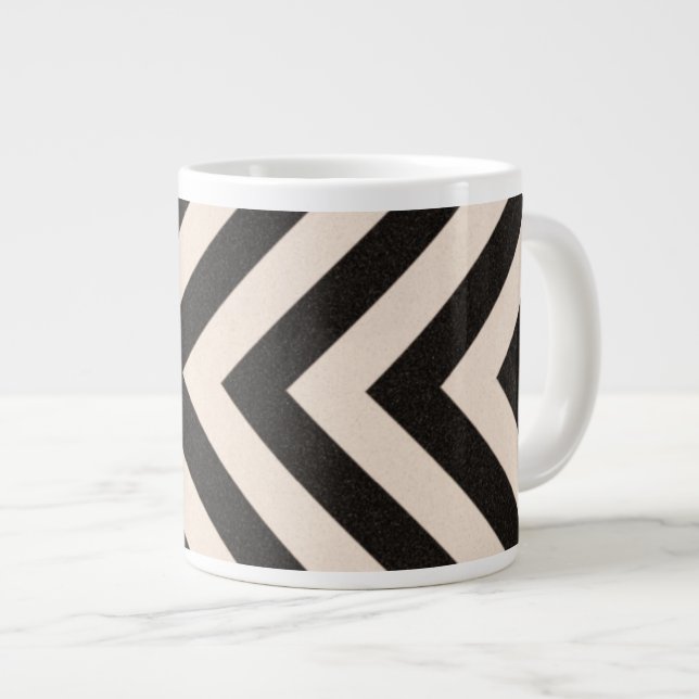 Gefahrenstreifen Jumbo-Tasse (Vorderseite Rechts)