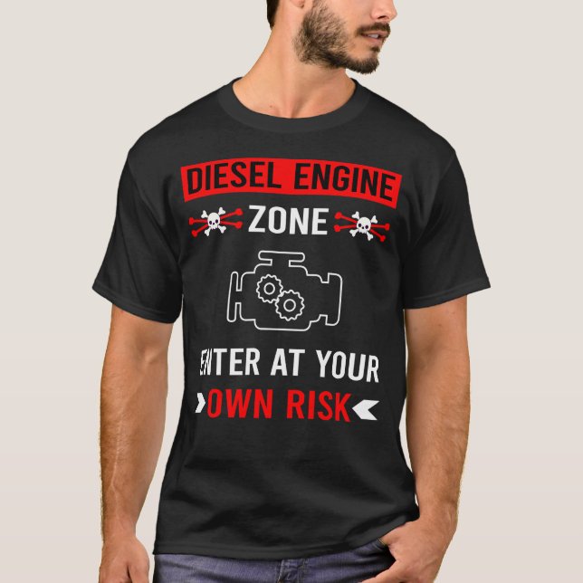 Gefahrenzone Diesel-Motor T-Shirt (Vorderseite)