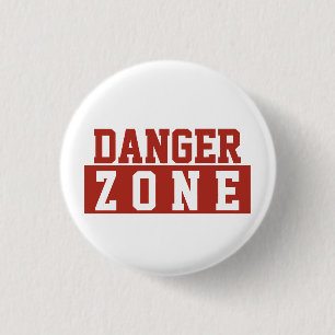 Gefahrenzone / Minimalistisches modernes schlichte Button