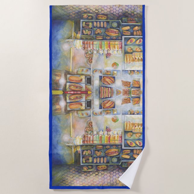 gefährlich Nah Strandtuch (Vorderseite)