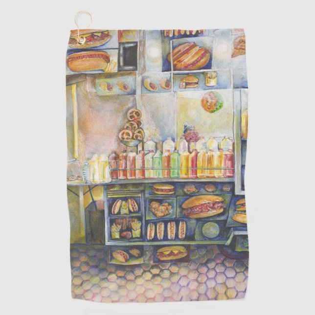 gefährlich Nah zum Spaß Golfhandtuch (Vorderseite)