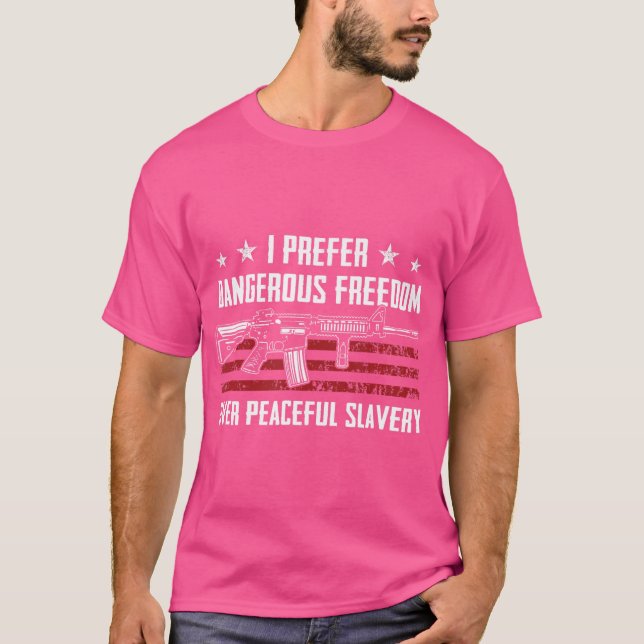 Gefährliche Freiheit über Friedliche Sklaverei - U T-Shirt (Vorderseite)