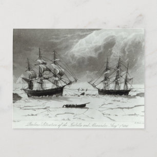 Gefährliche Lage der Isabella und Postkarte