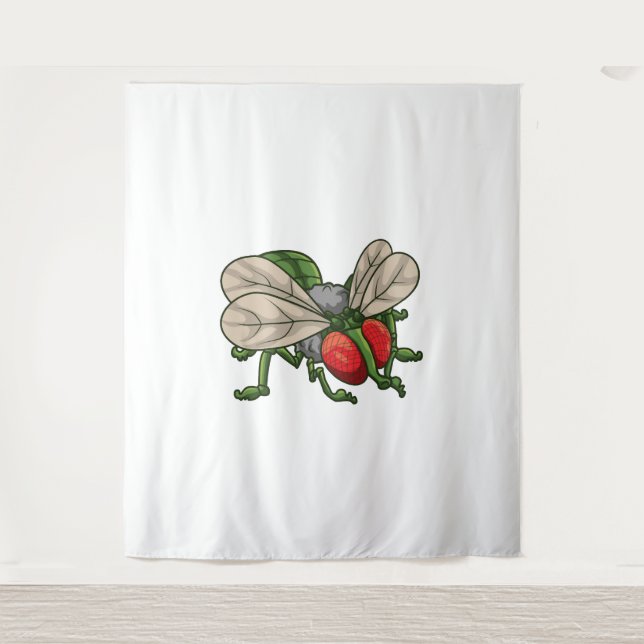 gefährliche Libelle Wandteppich (Vorderseite)