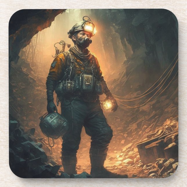 Gefährliche Minen Getränkeuntersetzer (Vorderseite)