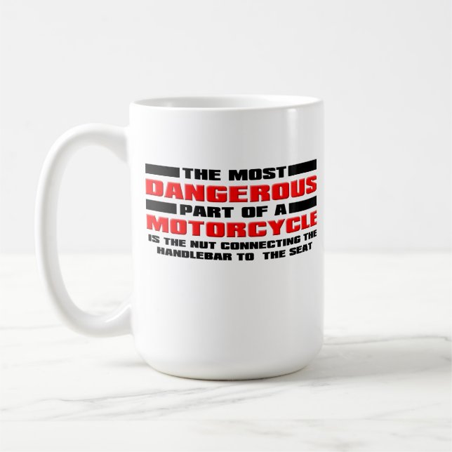 Gefährliche Nut Funny Motorrad Dirt Bike Motocross Tasse (Links)