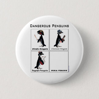 gefährliche Pinguine Button