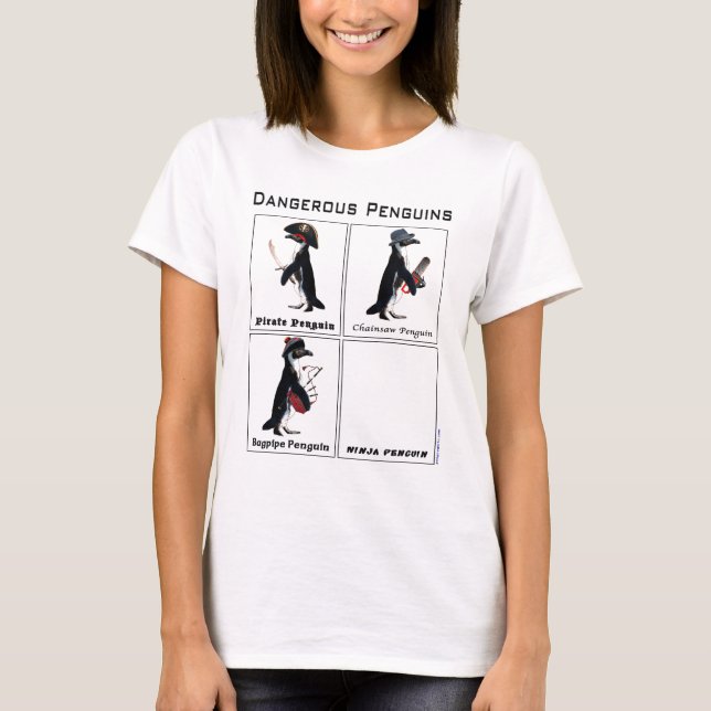 gefährliche Pinguine T-Shirt (Vorderseite)