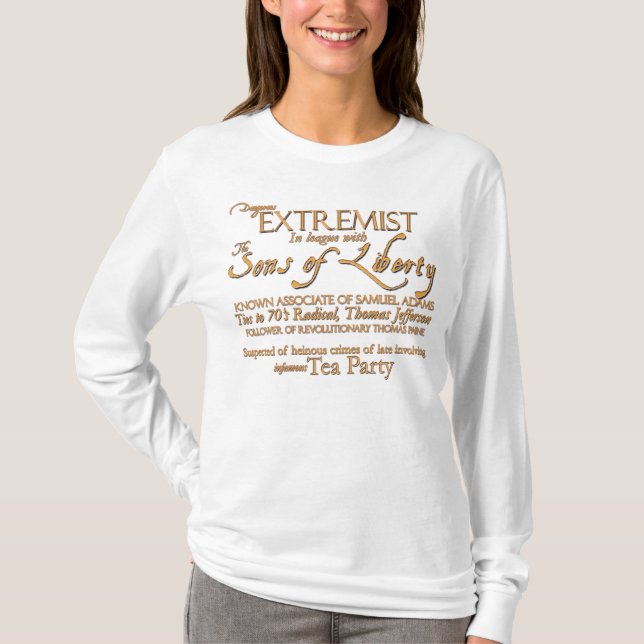 Gefährlicher Extremist: Art-Plakat des 18. T-Shirt (Vorderseite)
