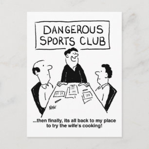 Gefährlicher Sportverein Postkarte