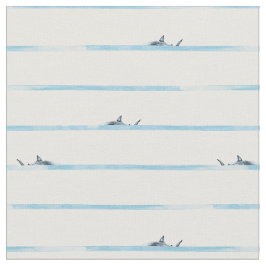 Gefährlicher Streifen-Hai im tiefen Meerwasser  Stoff