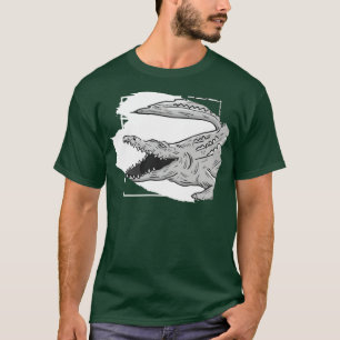 Gefährliches Alligator-Krokodil T-Shirt