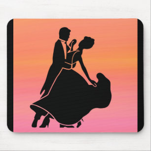 Gefälle tropischen Sonnenuntergang Tänzer Mousepad