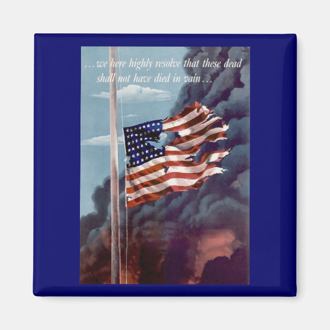 gefallen, aber nicht vergessen magnet (Vorne)