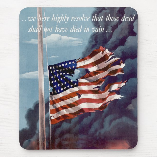 gefallen, aber nicht vergessen mousepad (Vorne)