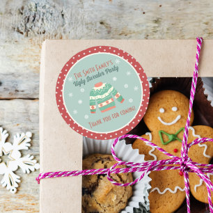 Gefallen Aufkleber Retro Ugly Sweater Holiday Part