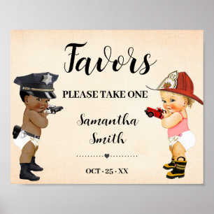 Gefallen Bitte Ein Kleines Rekrut Baby-Party Poster