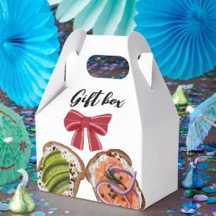 Gefallen Box Sandwich süß. Geschenkschachtel