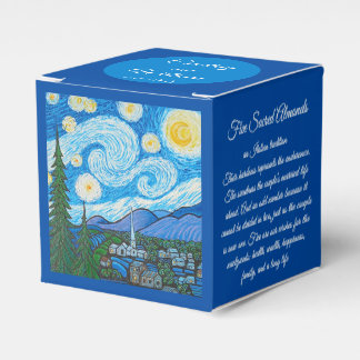 Gefallen-Box - Sternennacht - Gemälde von Mhana Geschenkschachtel