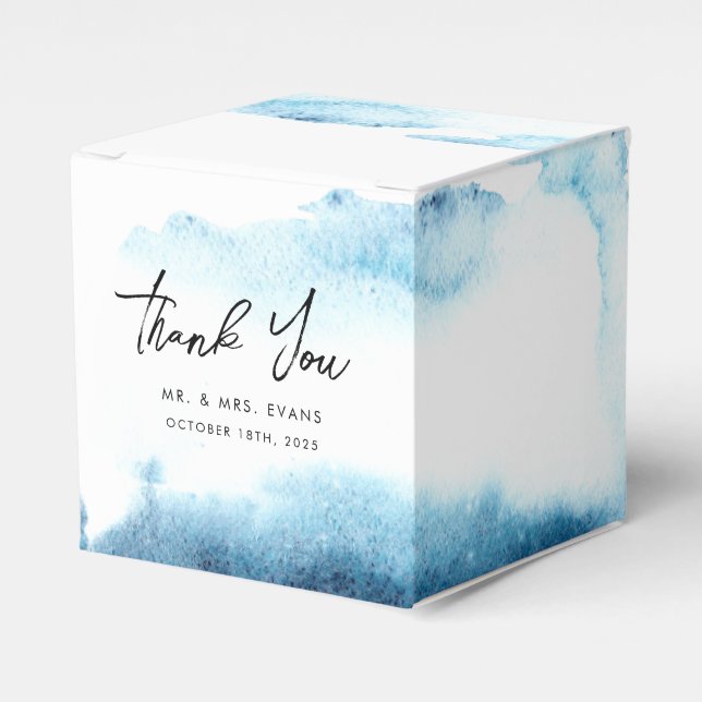 Gefallen Boxen Vielen Dank für eine moderne Hochze Geschenkschachtel (Vorderseite)