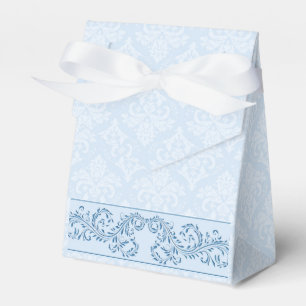 Gefallen/Geschenkboxen - Icy Blue Damask Geschenkschachtel