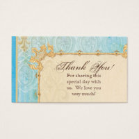 Gefallen Geschenkkarten - Fleur di Lys Damask 2 - 