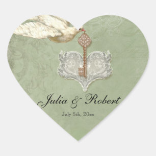 Gefallen Geschenksticker - Schlüssel zu meinem Her Herz-Aufkleber