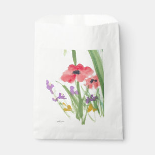 Gefallen Leckerei Bag Red Poppies Geschenktütchen