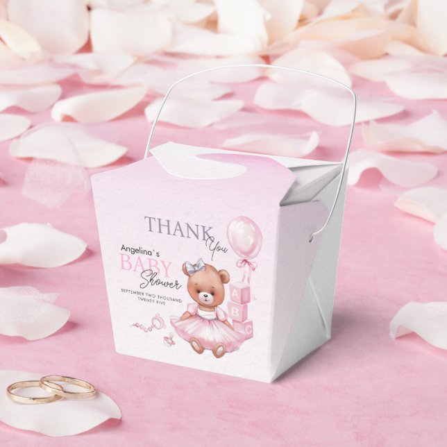 Gefallen sind die Boxen für Baby Dusche Teddy Bär. Geschenkschachtel (Hochzeit)