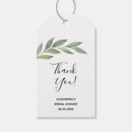 Gefallen Tag Olive Green Duwer oder Wedding Tag Geschenkanhänger